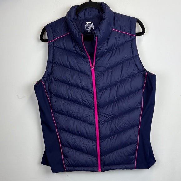 Slazenger Jackets & Blazers - Slazenger Down Fill Tech Nightfall Purple Vest Women's Size XL